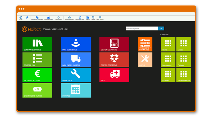 ecran logiciel adibat